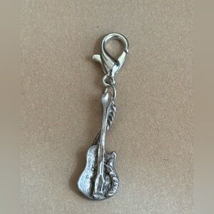 Sterling silver guitar charm